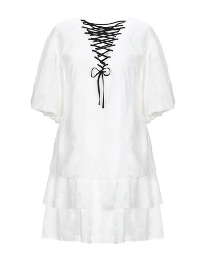 Shop Emanuel Ungaro Short Dresses In White