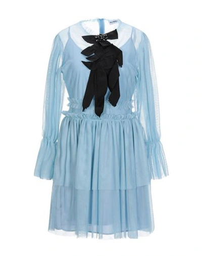 Shop Ainea Short Dresses In Sky Blue