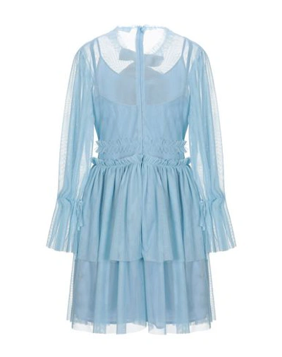 Shop Ainea Short Dresses In Sky Blue