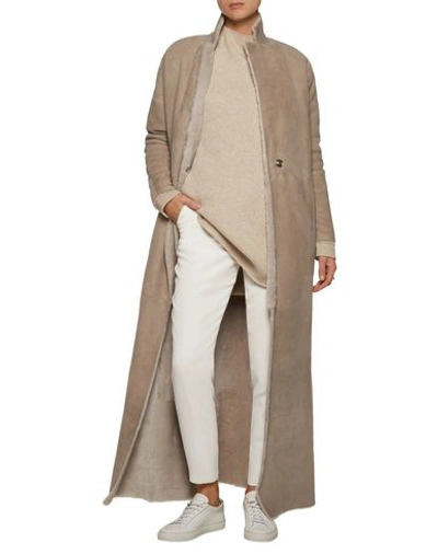 Shop Kaufmanfranco Coat In Light Grey