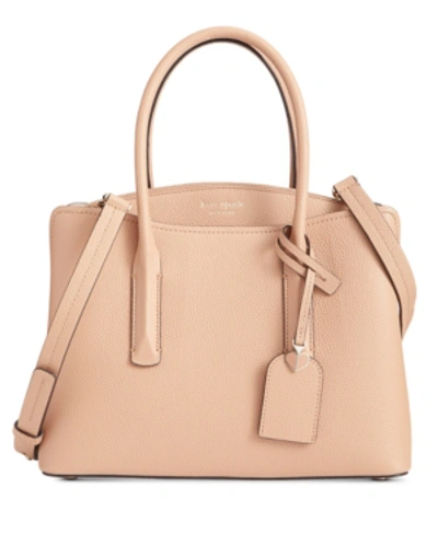 Shop Kate Spade New York Small Margaux Satchel In Light Fawn/gold