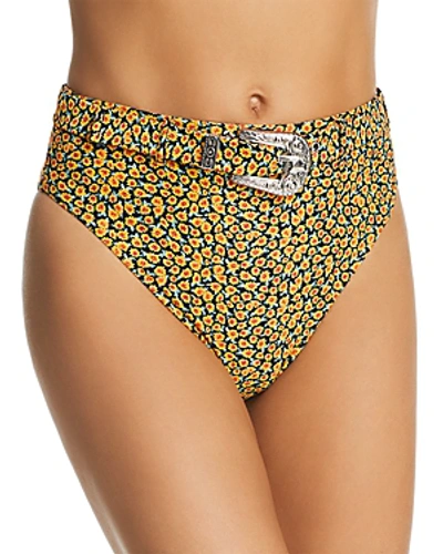 Shop Onia X Weworewhat Emily Floral Bikini Bottom In Sunflower Ditsy