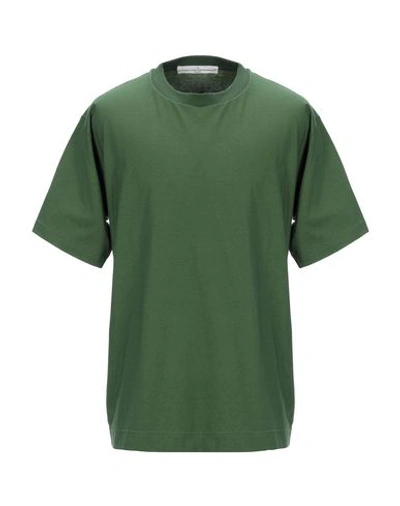 Shop Golden Goose T-shirts In Military Green