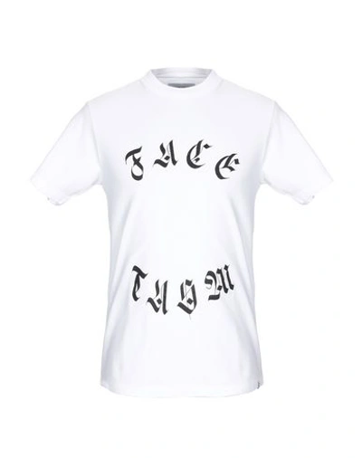 Shop Facetasm Man T-shirt White Size 3 Cotton