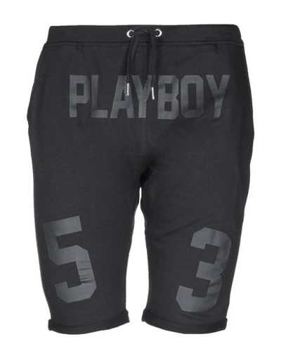 Shop Playboy Bermudas In Black