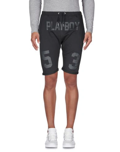 Shop Playboy Bermudas In Black