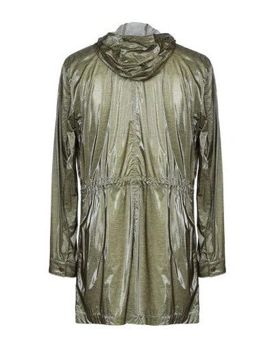 Shop Versace Full-length Jacket In Military Green