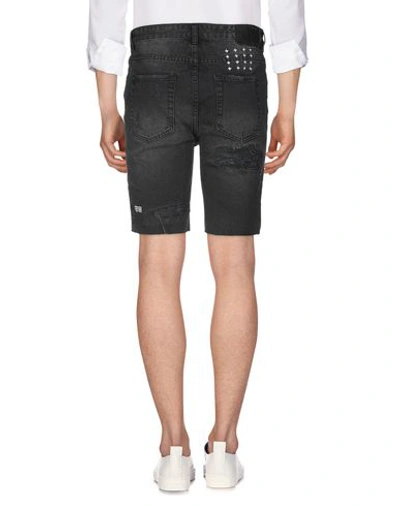 Shop Ksubi Denim Bermudas In Black