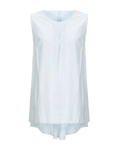 Shop Xacus Top In Sky Blue