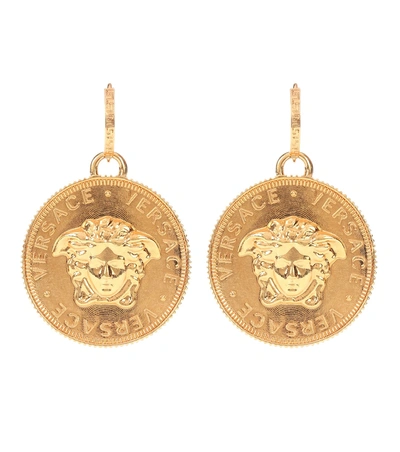 Shop Versace Tribute Gold-plated Earrings