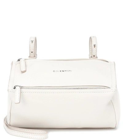 Shop Givenchy Pandora Mini Leather Shoulder Bag In White