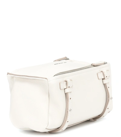 Shop Givenchy Pandora Mini Leather Shoulder Bag In White