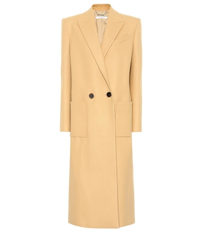 Shop Givenchy Virgin Wool Coat In Beige