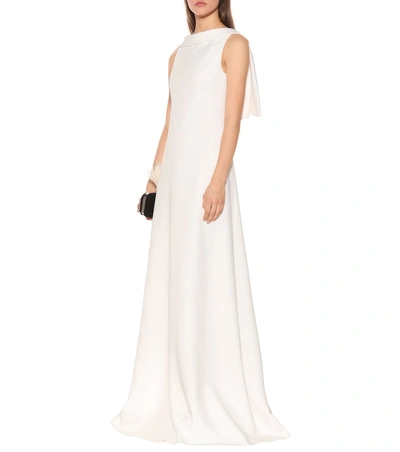 Shop Givenchy Satin Gown In White