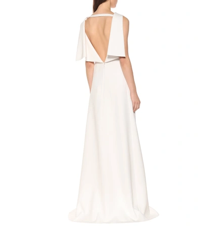 Shop Givenchy Satin Gown In White