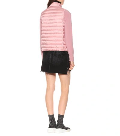 Shop Moncler Wool Down Jacket In Pink