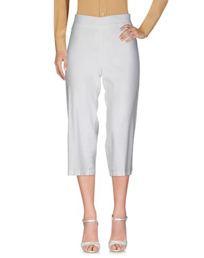 Shop Avenue Montaigne Cropped Pants & Culottes In White