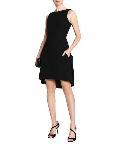 Shop Amanda Wakeley Knee-length Dress In Black