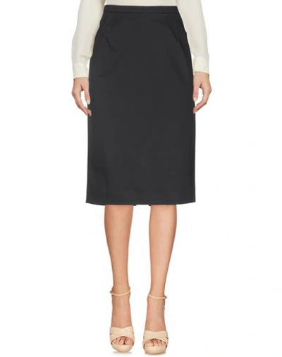 Shop Fay Knee Length Skirt In Black