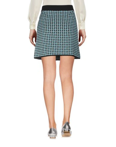 Shop Alexa Chung Mini Skirt In Sky Blue