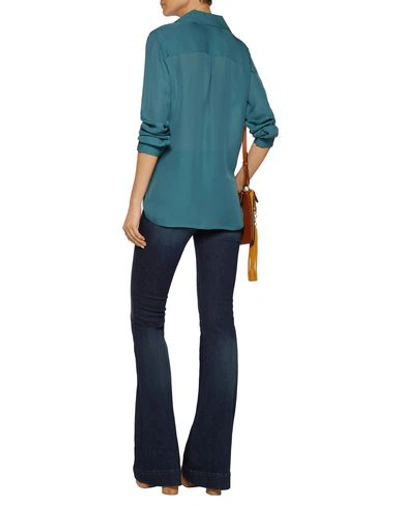 Shop L Agence Blouses In Deep Jade