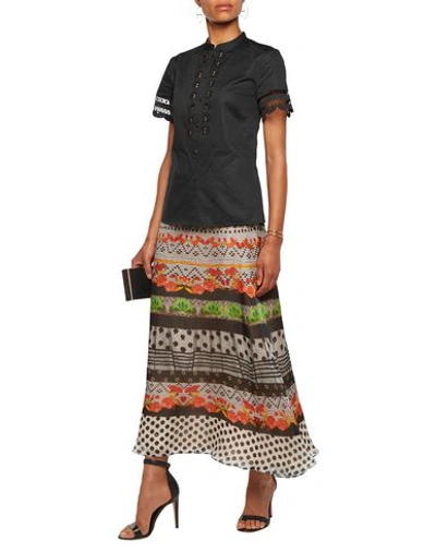 Shop Temperley London Solid Color Shirts & Blouses In Black
