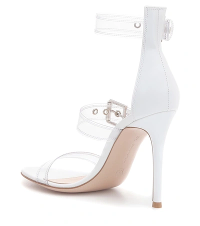 Shop Gianvito Rossi Gabby 105 Sandals In White