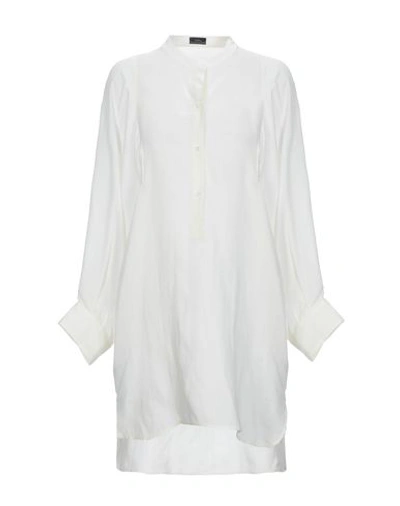 Shop Joseph Solid Color Shirts & Blouses In White