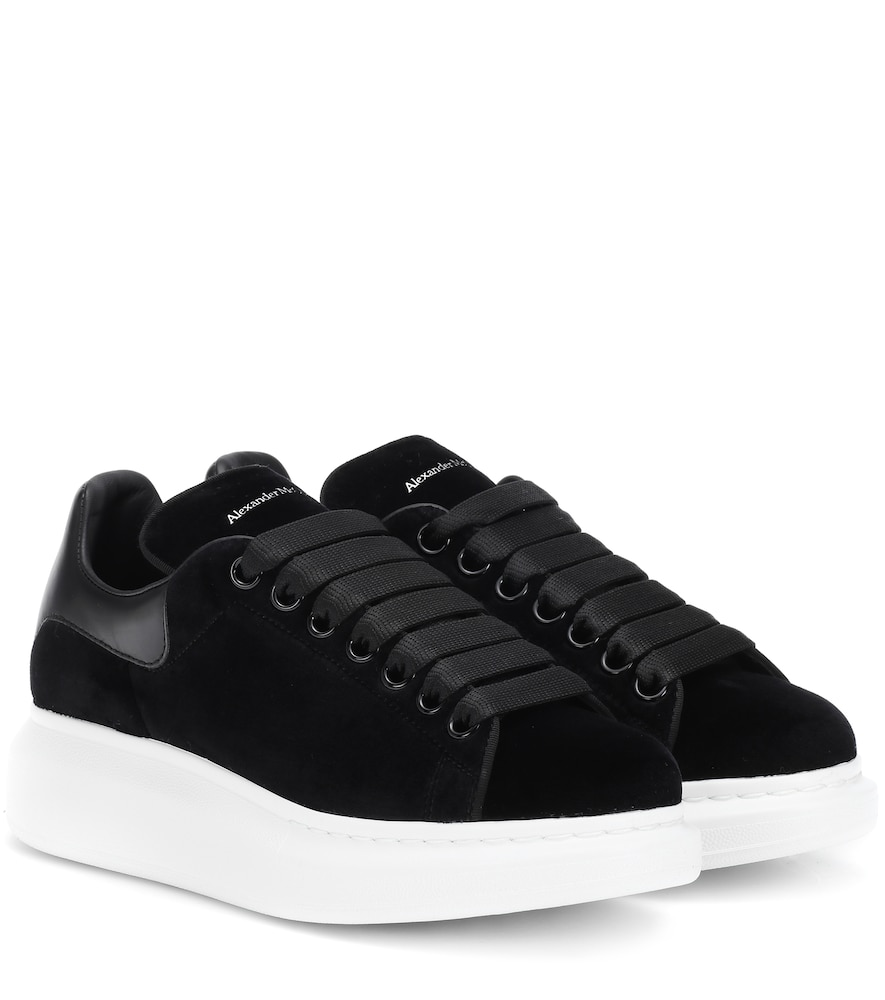 alexander mcqueen runway leather platform trainers