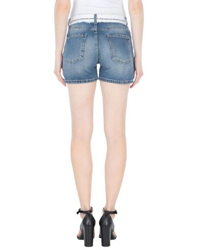 Shop Frankie Morello Woman Denim Shorts Blue Size 27 Cotton