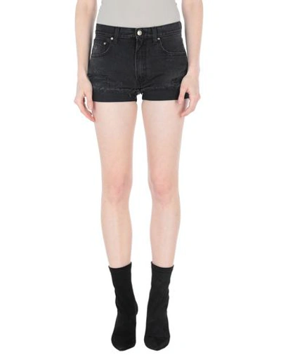 Shop Onedress Onelove Woman Denim Shorts Black Size 26 Cotton, Elastane