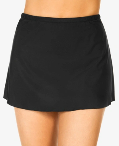 Shop Miraclesuit Swim Skirt Women's Swimsuit In Black