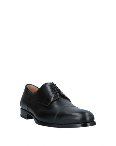 Shop A.testoni Laced Shoes In Black