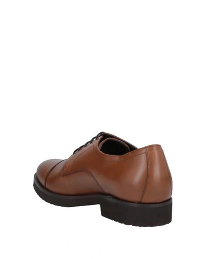 Shop A.testoni Lace-up Shoes In Tan