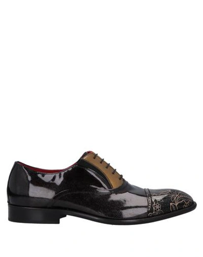 Shop Giovanni Conti Laced Shoes In Gold