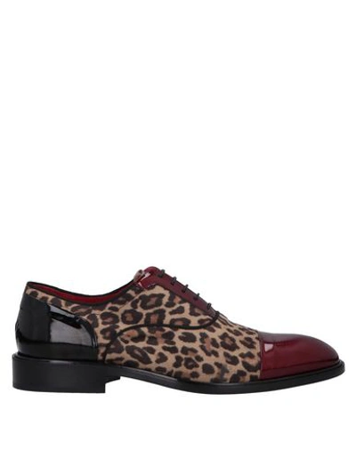 Shop Giovanni Conti Laced Shoes In Red