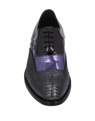 Shop Giovanni Conti Laced Shoes In Purple