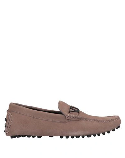 Shop Versace Jeans Loafers In Light Brown