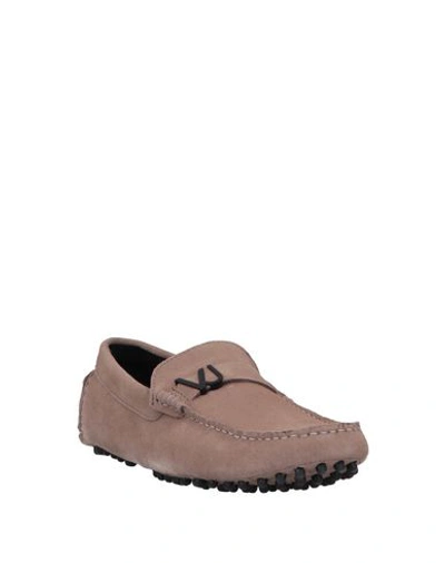 Shop Versace Jeans Loafers In Light Brown