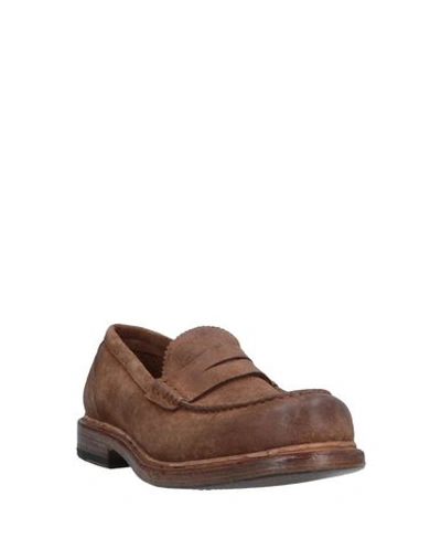 Shop Preventi Loafers In Camel