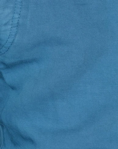 Shop Incotex Man Pants Pastel Blue Size 30 Linen, Cotton