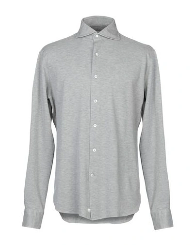 Shop Alessandro Gherardi Solid Color Shirt In Grey