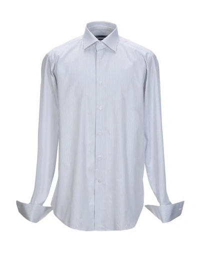 Shop Caliban Man Shirt Grey Size 42 Cotton