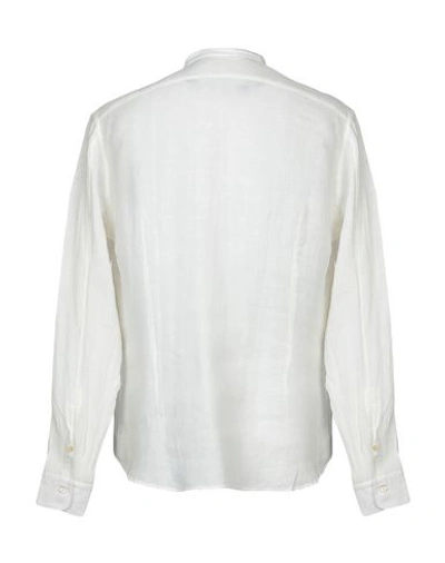Shop Alessandro Gherardi Linen Shirt In Ivory