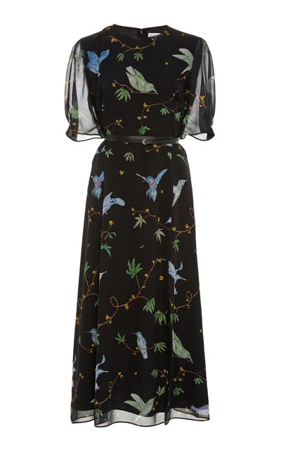 Shop Altuzarra Gorman Silk Dress In Black