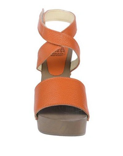 Shop Almala Sandals In Orange