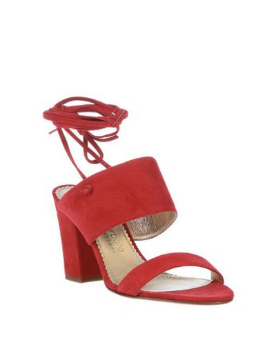 Shop Antonio Barbato Sandals In Red