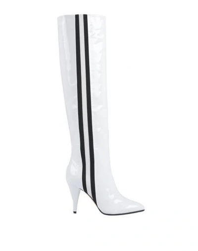 Shop Alchimia Di Ballin Woman Knee Boots White Size 7 Soft Leather