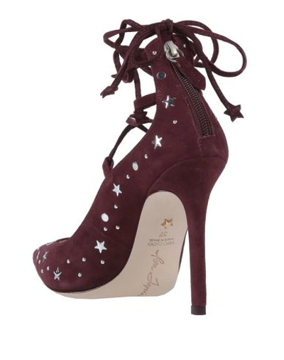 Shop Isa Tapia Pump In Maroon