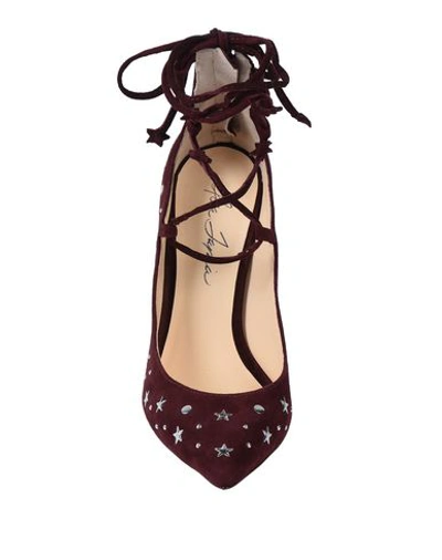 Shop Isa Tapia Pump In Maroon